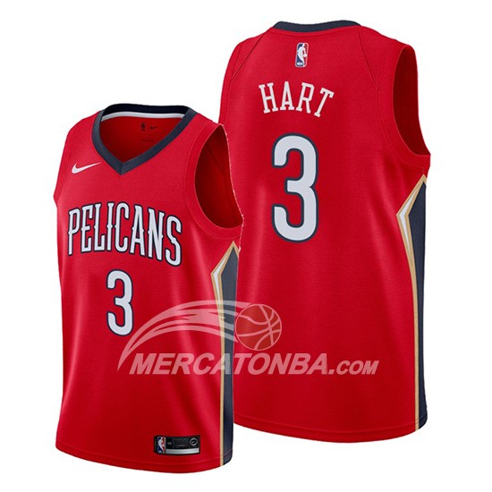 Maglia New Orleans Pelicans Josh Hart Statement Rosso